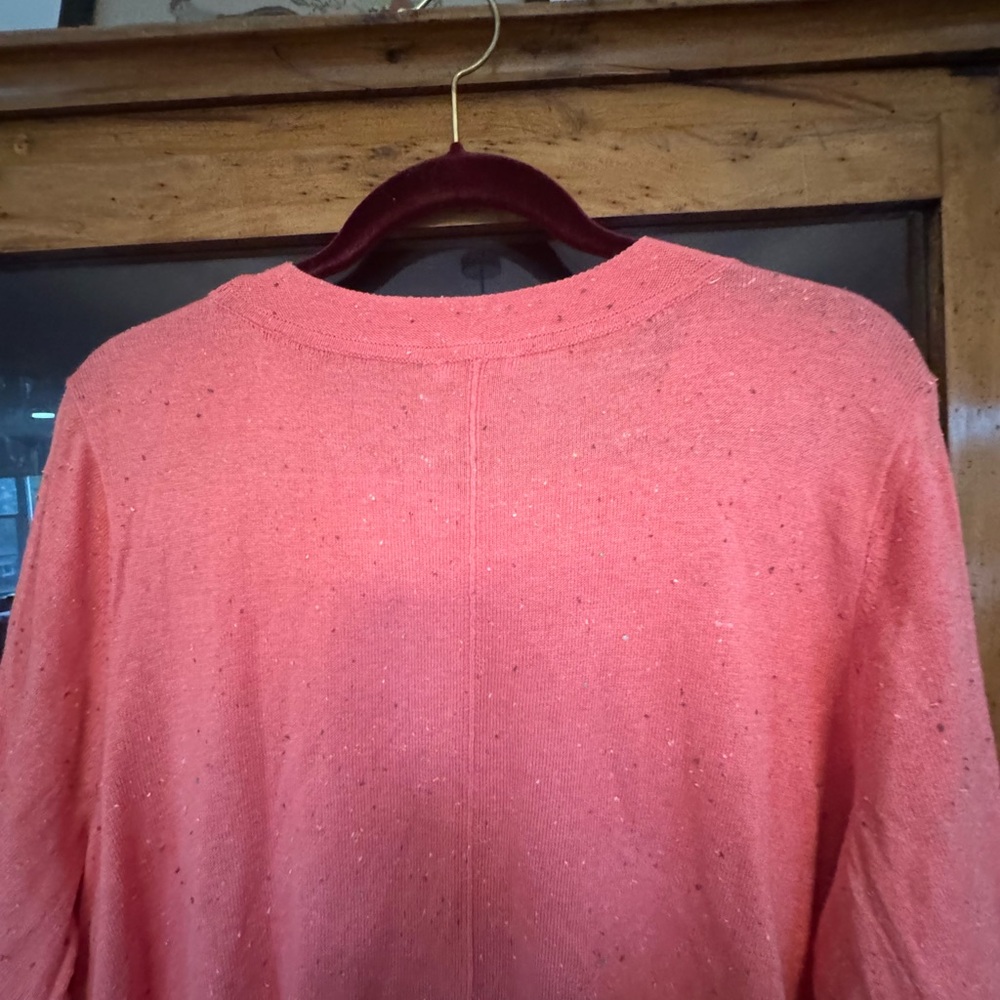 J. Jill Coral Pink Lightweight Tunic Sweater NWT 2X - Picture 4 of 9